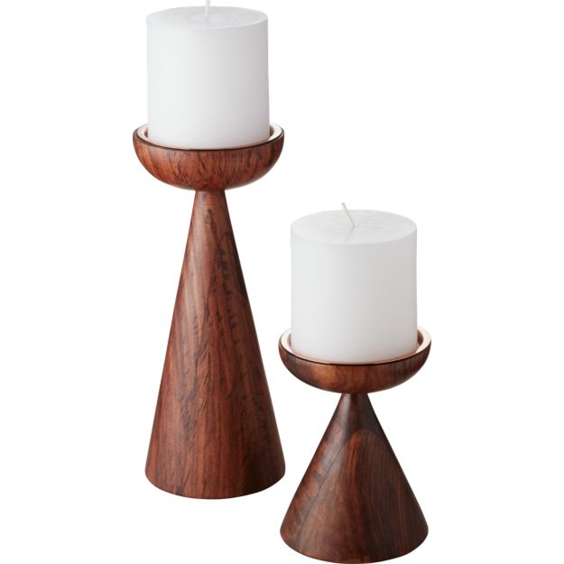 baltic large pillar candle holder + Reviews CB2