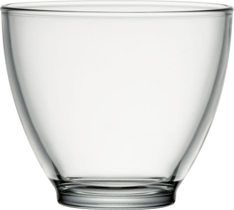 CB2   bari glass bowl  