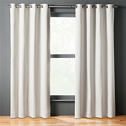 basketweave natural curtain panel