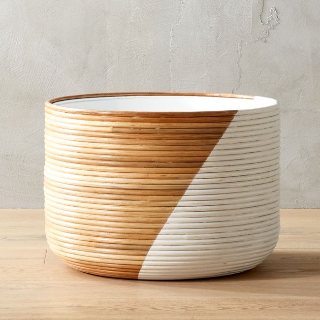 Online Designer Combined Living/Dining Basket Extra Large White Planter