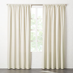 Natural Tan Basketweave II Curtain Panel