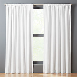 White Basketweave II Curtain Panel