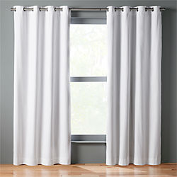 basketweave white curtain panel