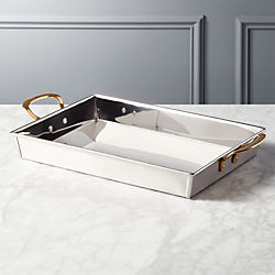Bates Stainless Steel Serving Tray