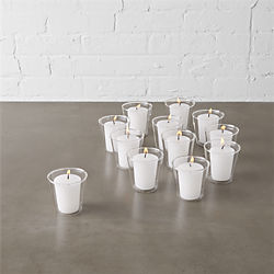 beaker glass tea light candle holders set of 12