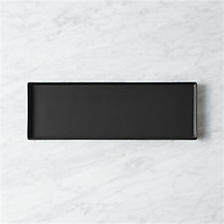 bento matte black rectangular platter