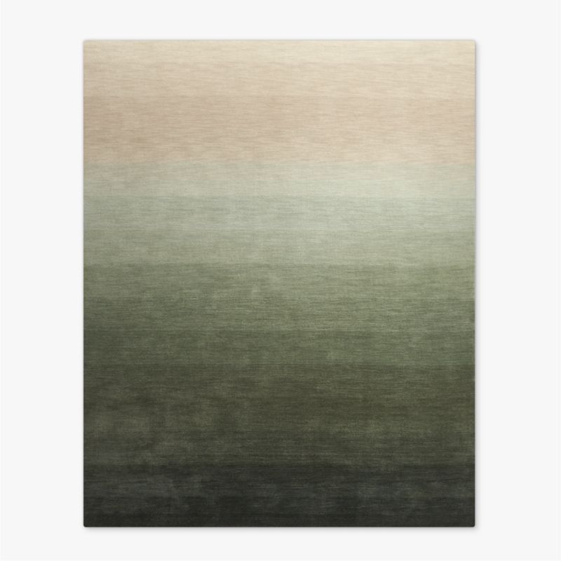 Camilia Patchwork Dark Green Hide Area Rug 9'x12'