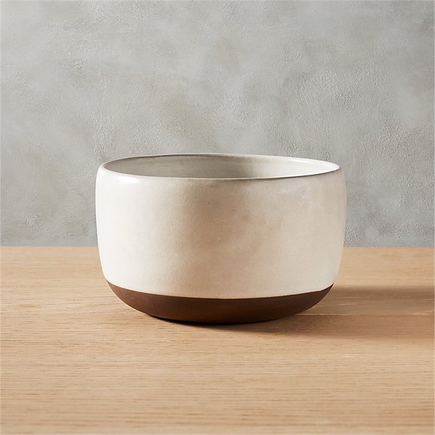 black clay soup bowl CB2
