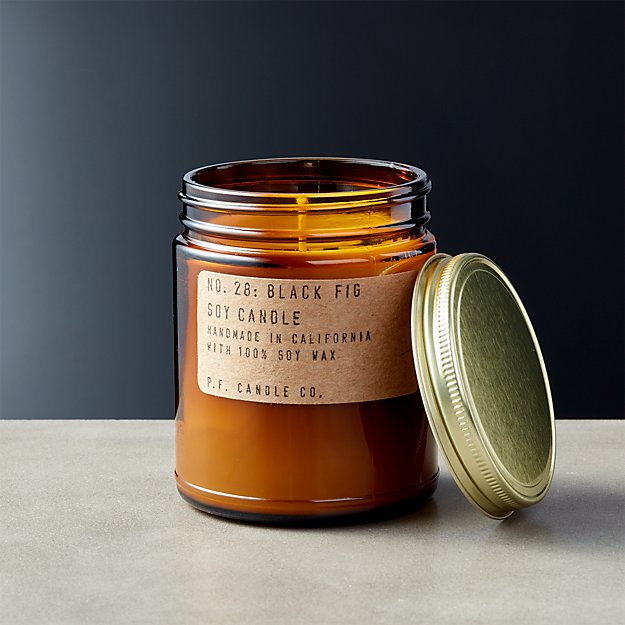 Black Fig Soy Candle | CB2