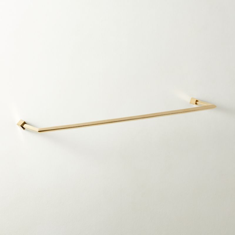 Blaine Unlacquered Brass Towel Bar 24''