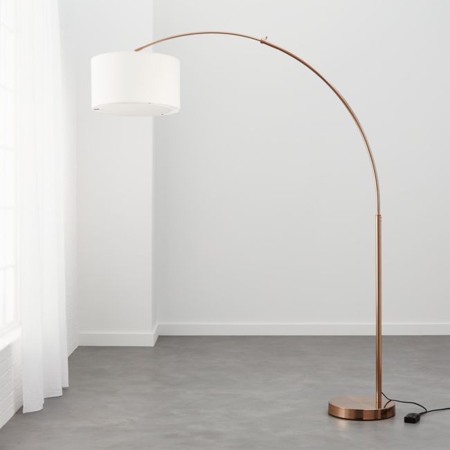 Online Designer Combined Living/Dining Big Dipper Arc Brass Floor Lamp