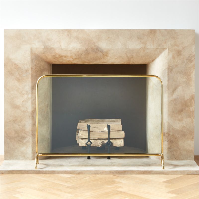 Payge Glass Fireplace Screen