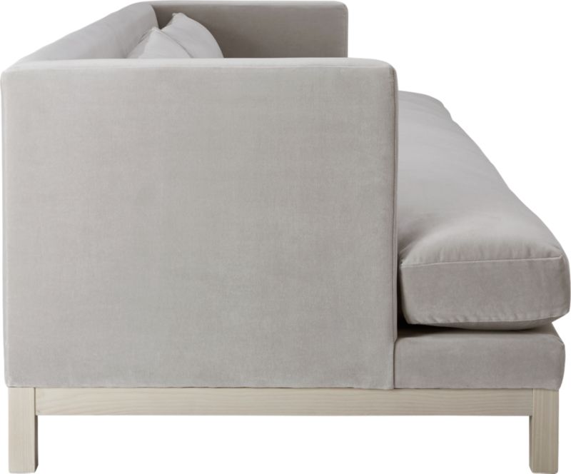 CB2 September Catalog 2018 Brava Sharkskin Light Grey Velvet