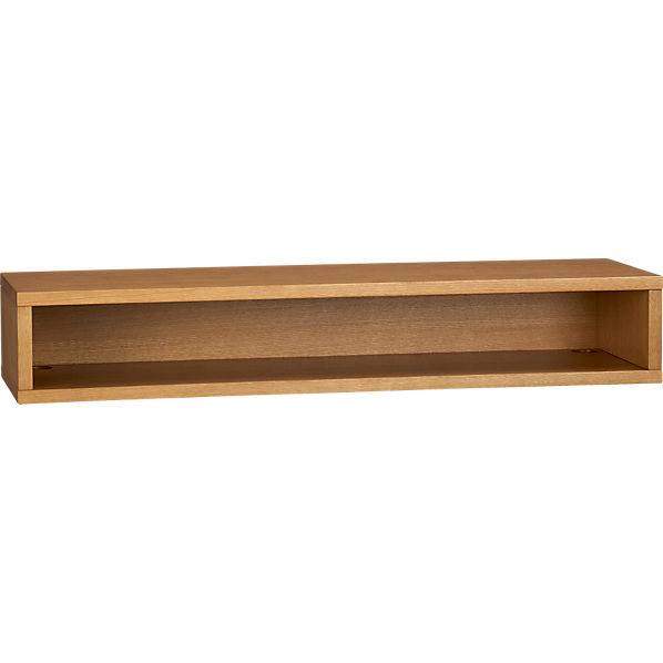 brink white oak veneer console in office furniture  CB2