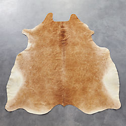 cowhide light brown rug 5'x8'