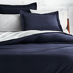 Brushed Navy Blue Flannel Bedding