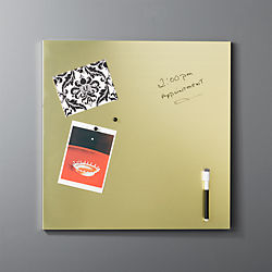 brushed gold magnetic-dry erase board