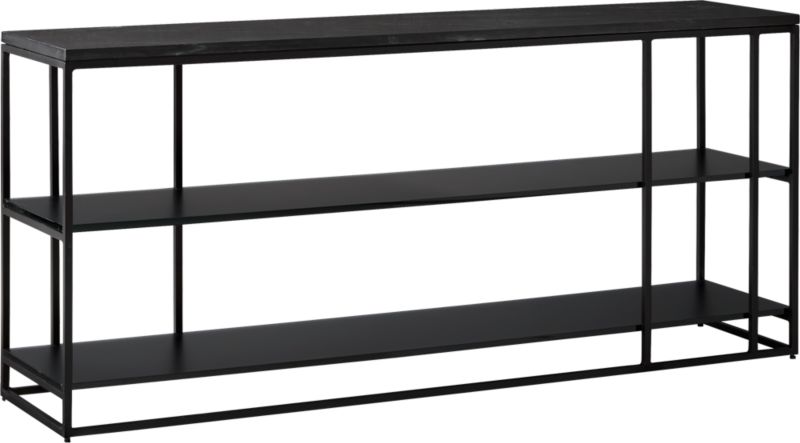 Caged Black Marble Media Console