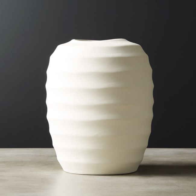 Online Designer Living Room Camden Ivory Ceramic Vase