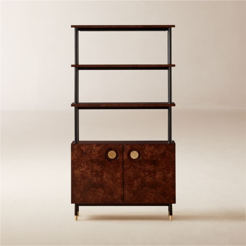 Canyon 48" Oak Wood Bookcase