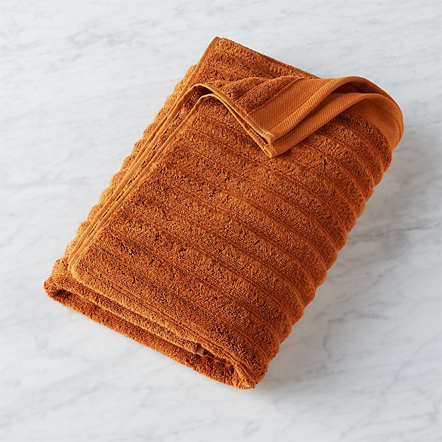 channel copper cotton bath towel CB2