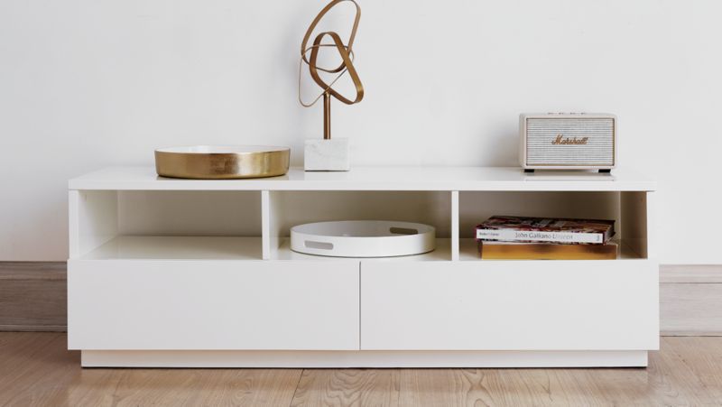 Cb2 shop white console