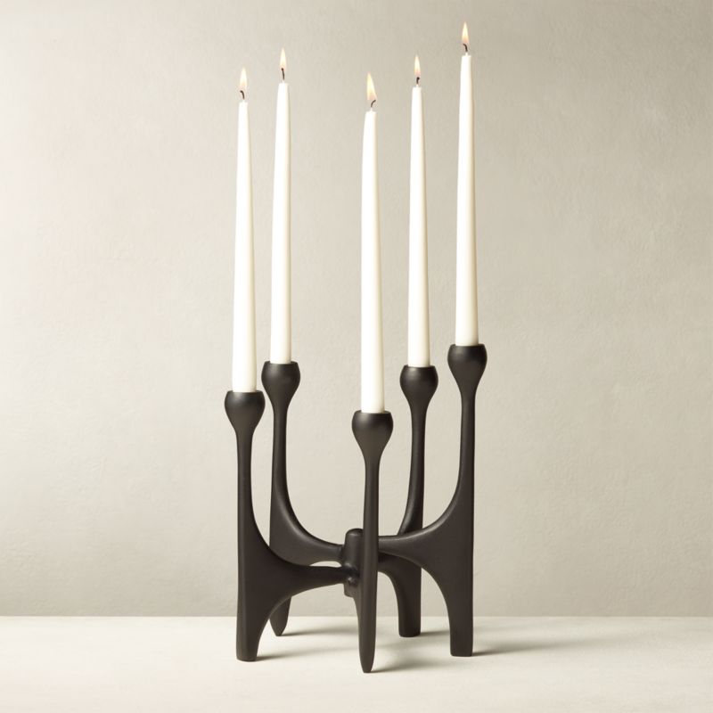 Curva Marble Taper Candle Holder