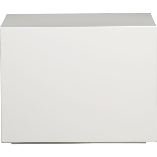 city slicker white side table in accent tables  CB2