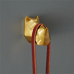 clarence the gold rhino wall hook