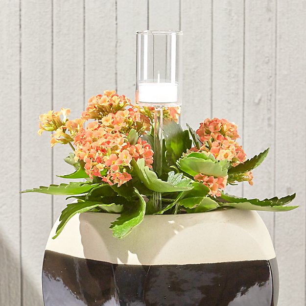 garden stake tea light candle holder CB2