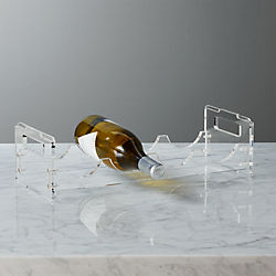 clear wine rack