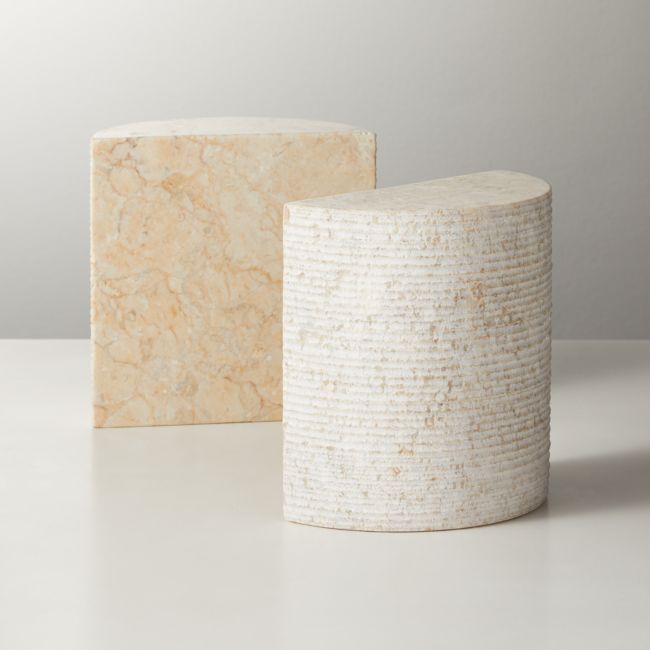 Online Designer Living Room Column Marble Bookends Set of 2