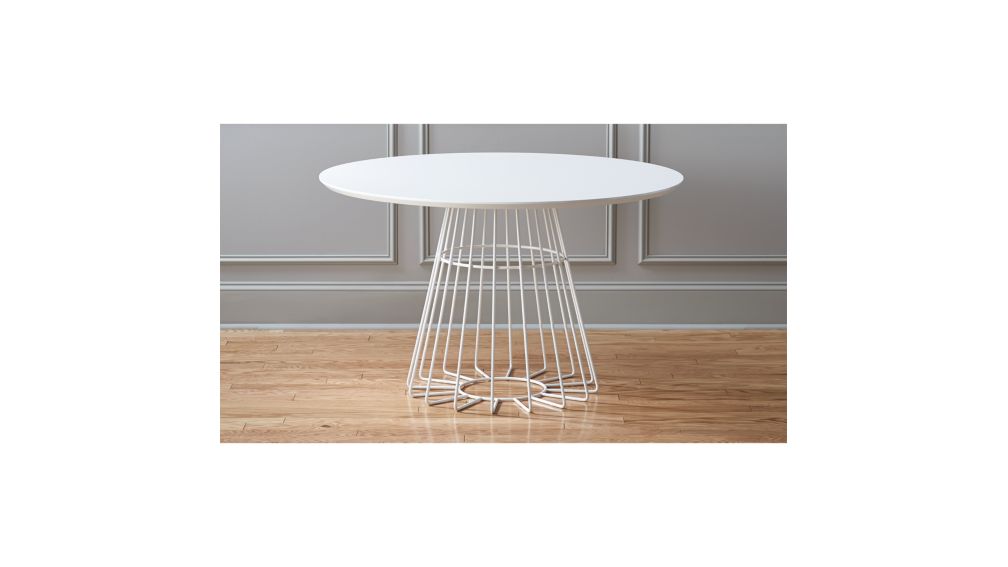 compass wire base dining table + Reviews | CB2