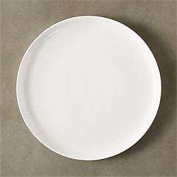 contact white round platter