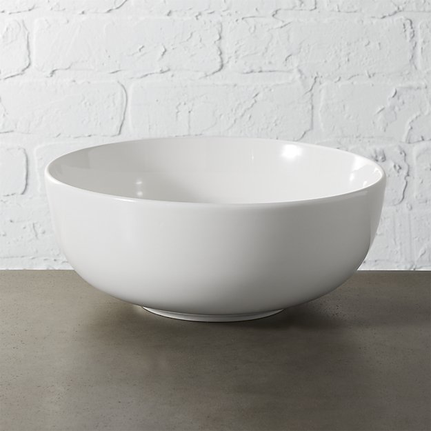 contact white serving bowl CB2