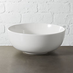 contact white serving bowl