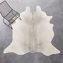 cowhide grey rug 5'x8'