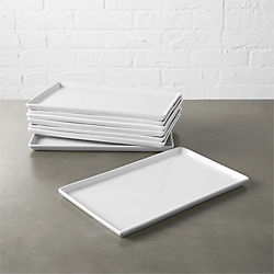 set of 8 cuatro medium platters
