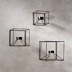 3-piece cubicle wall sconce set