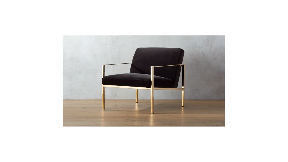 cue dark grey chair + Reviews | CB2