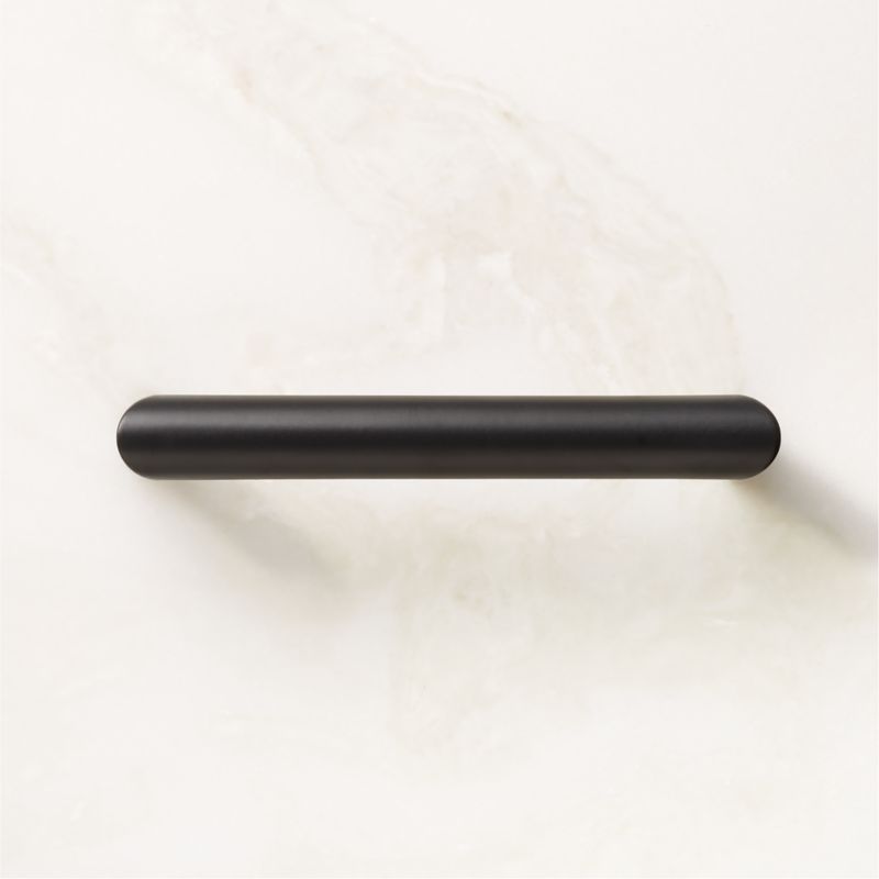 Curveaux Curved Black Cabinet Handle 4''