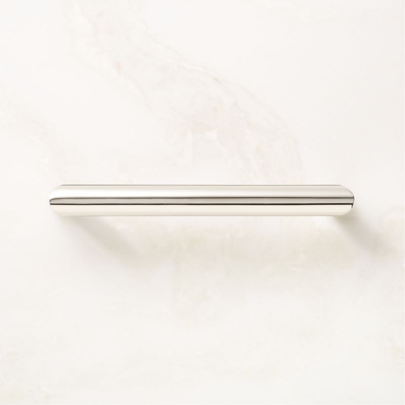 Curveaux Curved Polished Nickel Cabinet Handle 5''