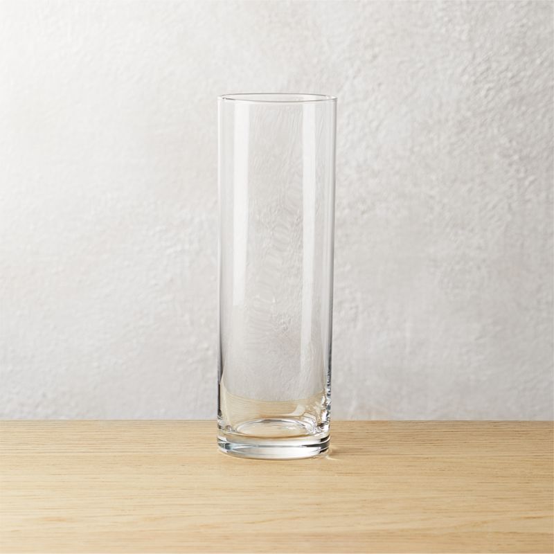 cylinder clear champagne flute CB2