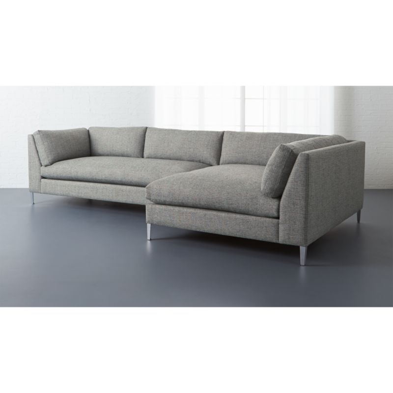 decker grey 2piece sectional CB2