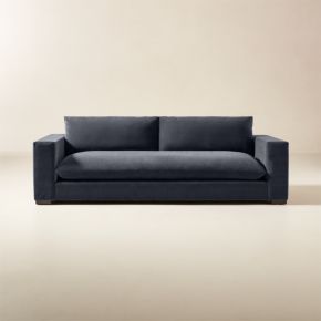 Deseo 3 Piece Modular Charcoal Grey Performance Velvet Sectional Sofa Reviews CB2