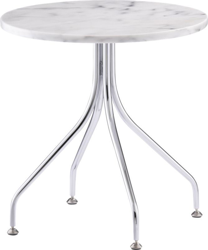 CB2   desi marble side table    read 