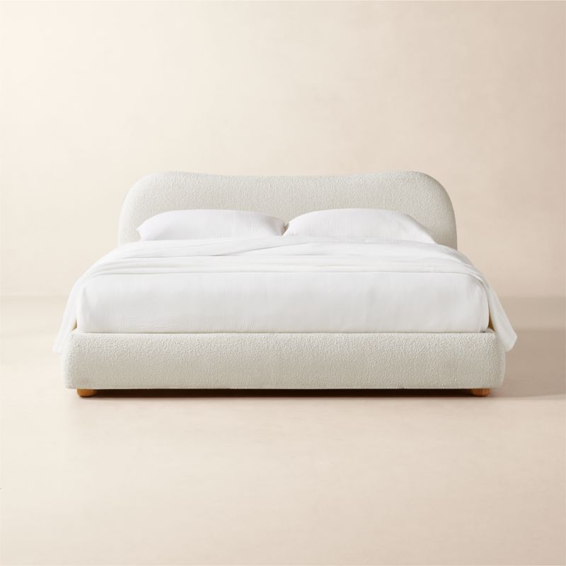 Facade Soft White Queen Bed