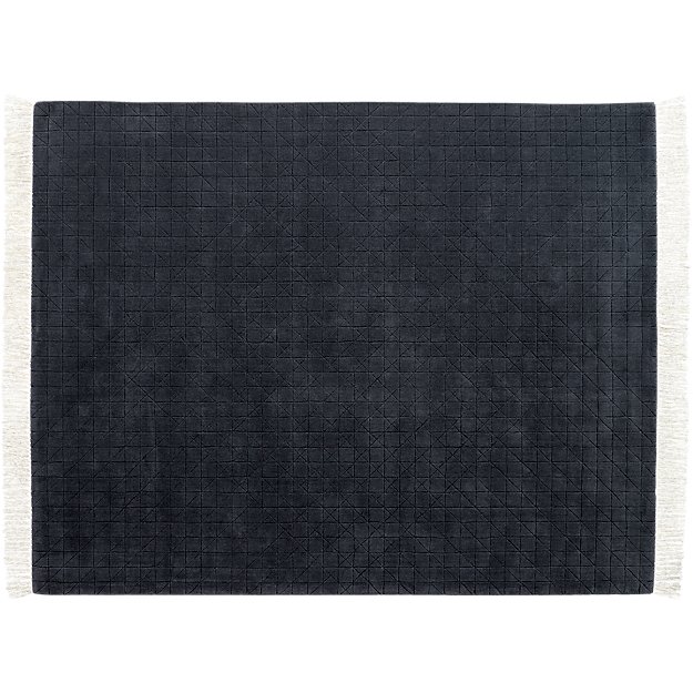 Divvy Dusty Indigo Blue Rug 8'x10' CB2