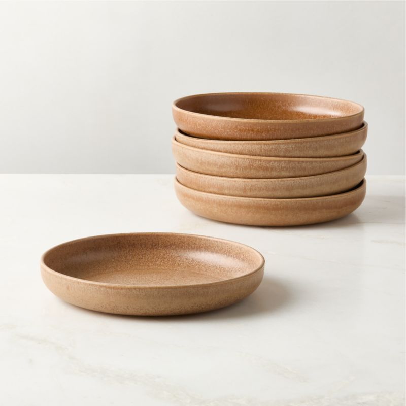 Prado 4-Piece Multicolor Dinnerware Set with Pasta Bowl with Reactive Glaze