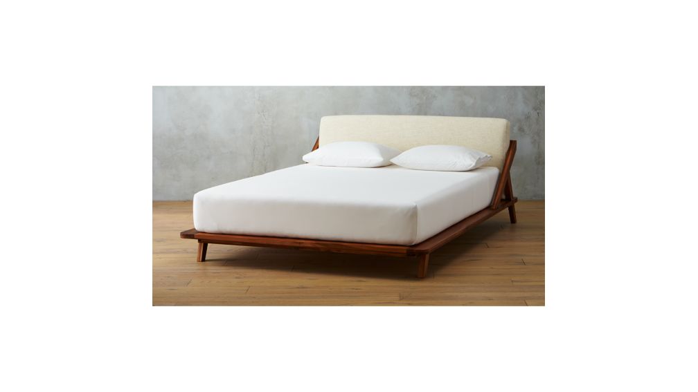 drommen wood queen bed + Reviews | CB2